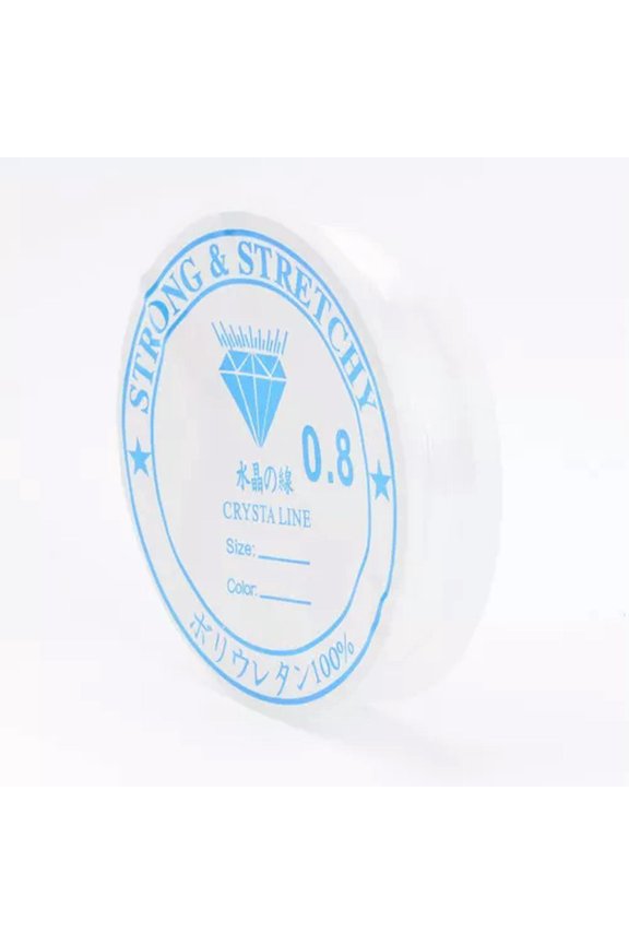 10rolls Elastic Crystal Thread Clear Delicate Jewelry Beading Bracelet Stretchy String-0.8mm【7.5~8m/roll】