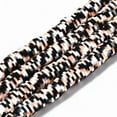 thumbnail image 1 of GKNET 10strands Polymer Clay Beads 4mm-8mm Speckled Colorful Flat Round Heishi Bead-(8mm) Black, 1 of 6