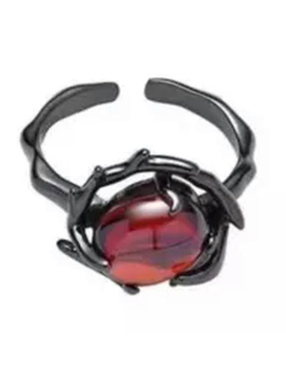 1PC Punk, Goth, Emo Ladies Red Stone Ring Thorny vines Ring Thorn Design Sense-Red