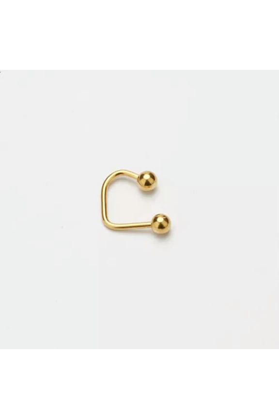 1PC stainless steel Lippy Loop Lip Ring Labret Stud body piercing punk jewelry-gold