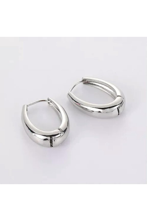 1Pair Classic Small Hoop Earrings Gold Color Simple Exquisite U-Shaped Earr_yi-A1