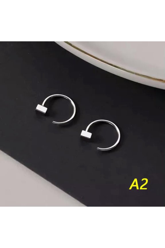 1Pair Exquisite Earring Piercing Ear Hook Ear Bone Ring Hot Trendy Stud Earr WY4-A2