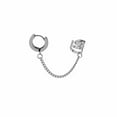 thumbnail image 1 of GKNET 1Pc Punk Men Women Stainless Steel Cross Stud Earring Ear Clip Hip Hop Jewelry-64-Silver Ear Clip #4, 1 of 9