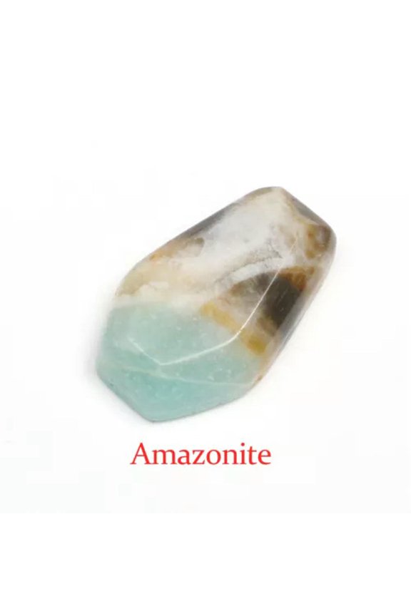 1pc Mini Natural Rose Clear Quartz Crystal Coffin Pendant Reiki Healing Carved-Amazonite