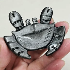 GKNET 2" Natural Silver Obsidian Carved Bat quartz skull crystal skull Figurines 1PC