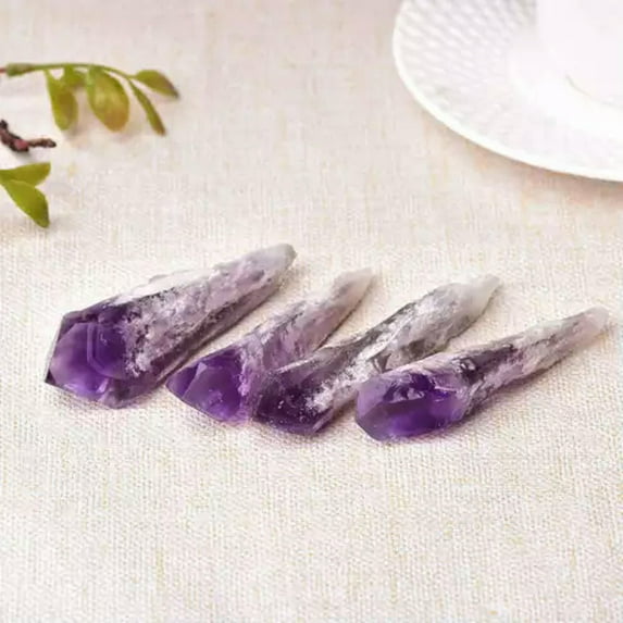 GKNET 20-60g Natural Brazilian Amethyst Cluster Geode Druzy Crystal Specimen Scepter-40-50g-1Pc