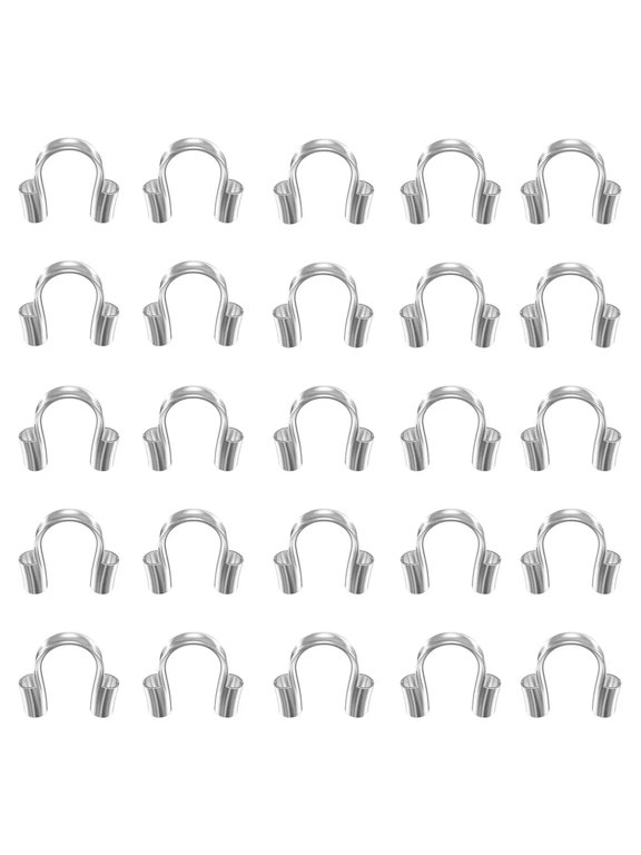 200 Pcs Wire Guard Protector Shape Pendant for Delicate Jewelry Thread