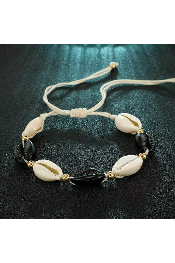 2019 Boho Women Weave Rope Conch Shell Anklet Bracelet Beach Foot Delicate Jewelry
