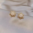 thumbnail image 1 of GKNET 2024 XMAS Crystal Snowflake Tassel Earrings Stud Drop Dangle Women Jewellery New-Fashion 3, 1 of 6