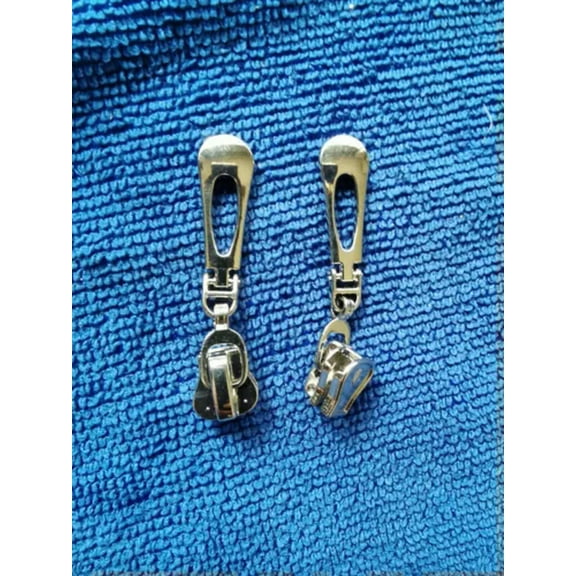 GKNET 20PCS Quality Rectangle Zipper Zip Slider Instant Repair Replacement-Silver