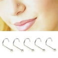 thumbnail image 1 of GKNET 20PCS/Set Stainless Steel Crystal Rhinestone Delicate Jewelry Piercing Nose Stud RingO_tu-White, 1 of 6