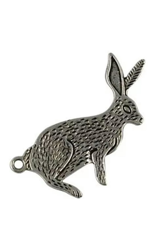 20Pcs Tibetan Silver Sitting Rabbit Charms T13541