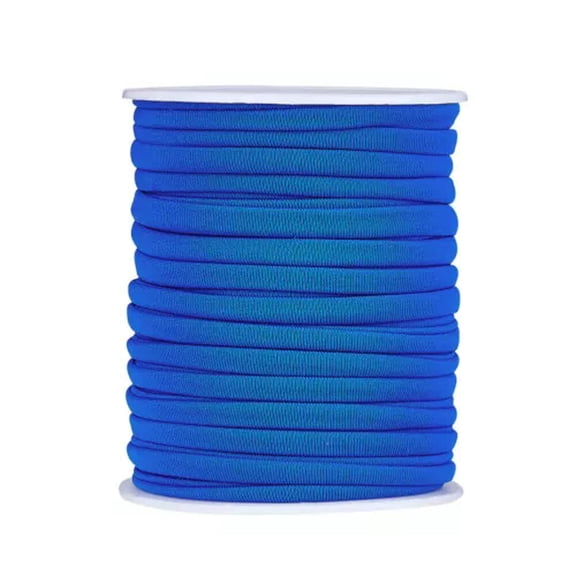 GKNET 20m/roll Soft Elastic Spandex Nylon Thread 5mm Beading String DIY Craft Sewing-RoyalBlue