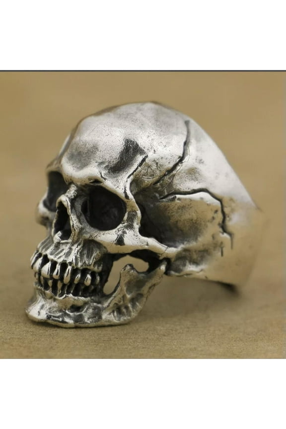 20pcs Alloy Skull Ring Men's Huge Gothic Rocker Vintage Band Jewelry