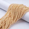 thumbnail image 1 of GKNET 20strands Glass Pearl Beads Strands Pearlized Satin Luster Dyed Round 6mm-LemonChiffon, 1 of 6