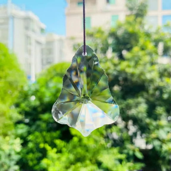 GKNET 2PC Clear Crystal Drops Chandelier Crystal Prisms Suncatcher Rainbow Maker-2PC 50MM Christmas tree