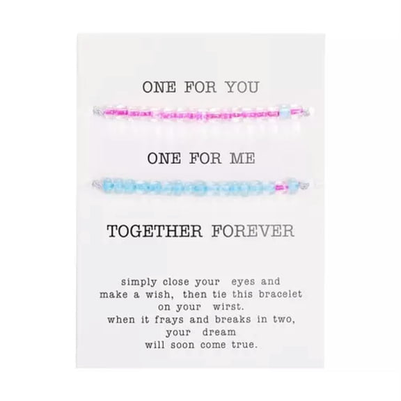 GKNET 2PCS Glow In The Dark Luminous Bead Bracelet Adjustable Women Delicate Jewelry Party New-2PCS Luminous Bracelet#6