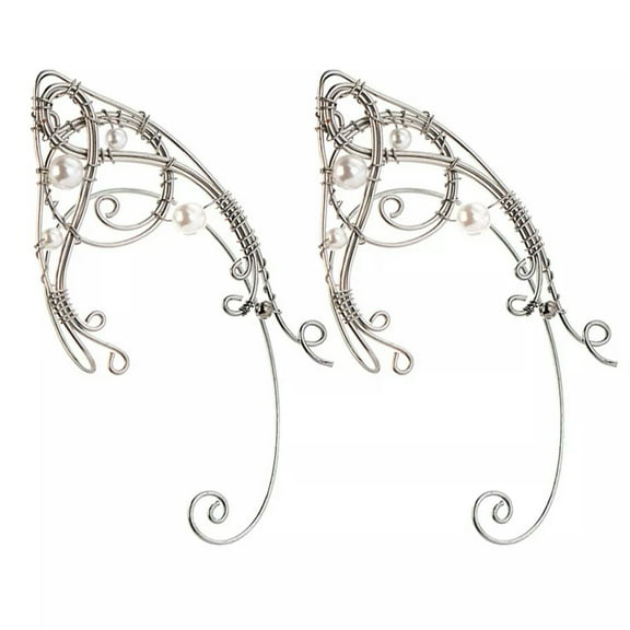GKNET 2Pcs Retro Ear Hook Non Pierceing Ear Delicate Jewelry Earring Cuff Wraps