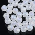 thumbnail image 1 of GKNET 300pcs Electroplate Glass Beads Frosted Cracked Pattern 8mm Multi-Color-Clear AB, 1 of 6