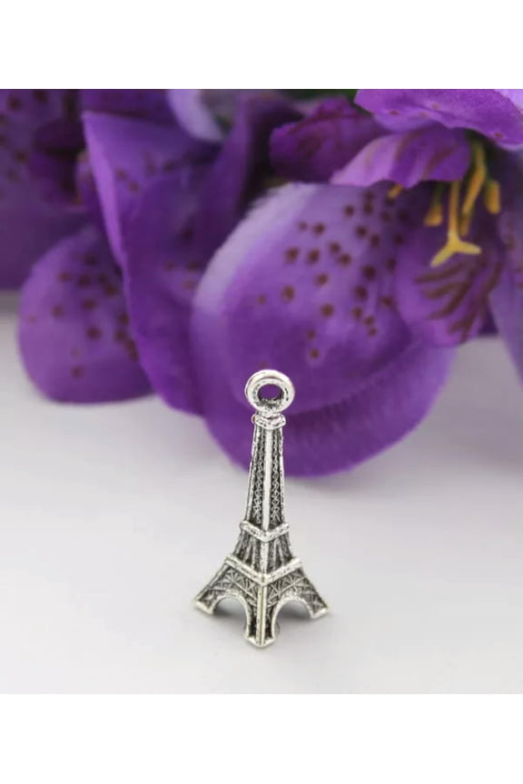 30Pcs Antiqued silver eiffel tower charms #22604