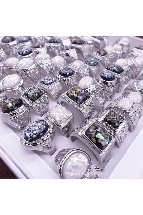 30pcs Men Lady's Delicate Jewelry Wholesale Mixed Lots Ring Rings