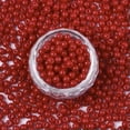 thumbnail image 1 of GKNET 4500pcs Multicolor Opaque Glass Beads 4mm Small Pony Spacer Bead for Bracelet-Crimson, 1 of 6