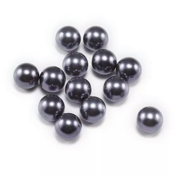 GKNET 5-14mm ABS Artificial Pearl Delicate Jewelry Accessories Without Straight Hole Beads-Gray-10mm/100pcs