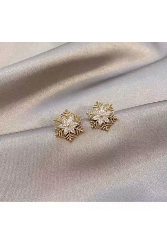 50+ Style Luxury Christmas Tree 925 Sliver Plated Ear Stud Earrings Dangle Women-5.Christmas Earrings