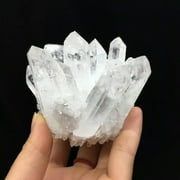 GKNET 50g Natural Clear Quartz Crystal Cluster Rock Stone Druzy Geode Specimens Energy