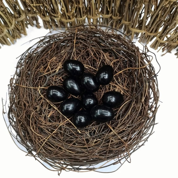 GKNET 50pcs Natural Obsidian Stone Crystal Egg Rock Original Stone Ornament