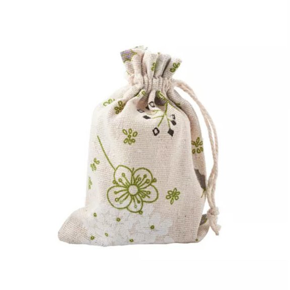 GKNET 50x Cotton Packing Pouches Drawstring Bags Storage Sacks for Delicate Jewelry 14x10cm-Flower#01