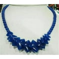 thumbnail image 1 of GKNET 6-20mm Blue Sapphire Gemstone Necklace 18", 1 of 1
