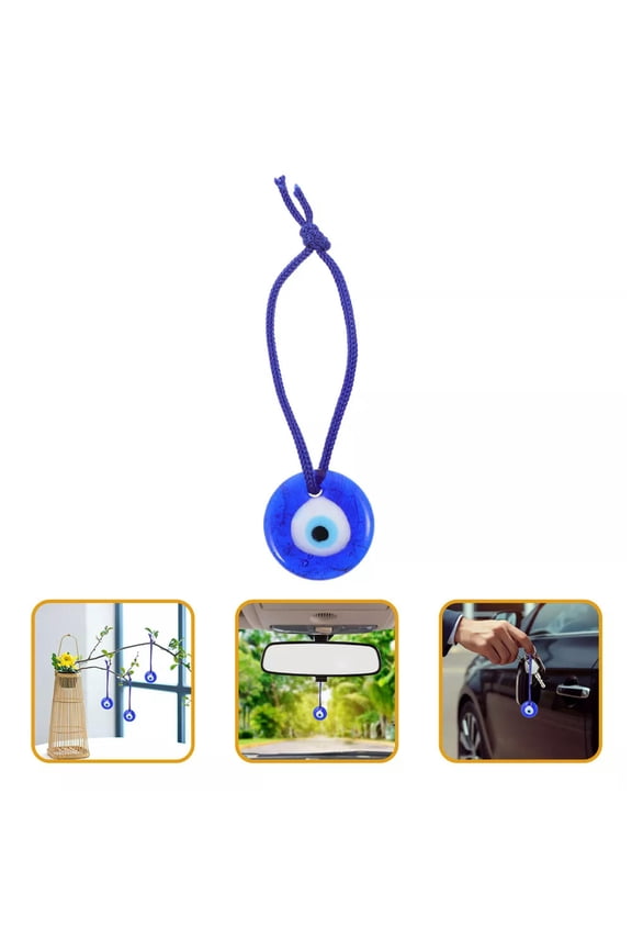 6 Pcs Blue Eye Pendant Turkey Eyes Evil Ornament Bead