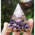 thumbnail image 1 of GKNET 60mm Tree Life Space Crystal Quartz Sphere Orgonite Pyramid Chakra Energy Orgone-Colour 24-6cm, 1 of 9