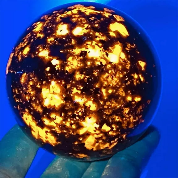 GKNET 60mm+ wholesale Natural Yooperite Gemstone Sphere Healing Quartz Crystal Ball1pc