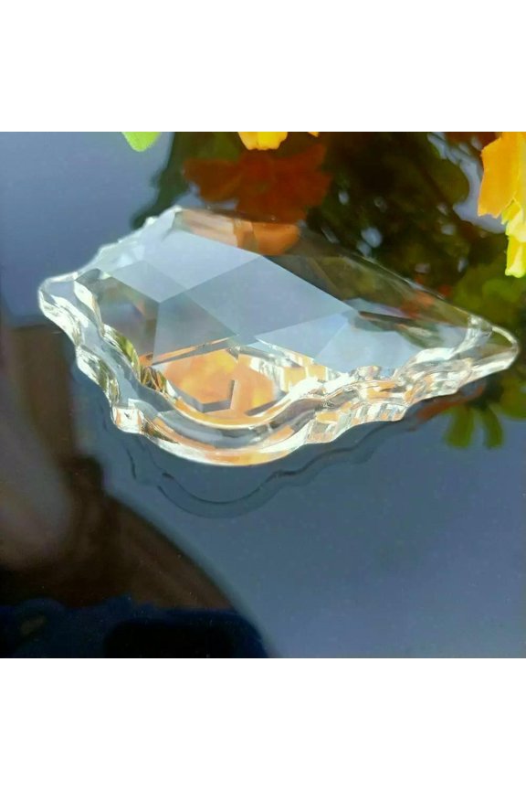 75MM Fengshui Faceted Prism Maple Crystal Suncatcher Chandelier Pendant Hanging