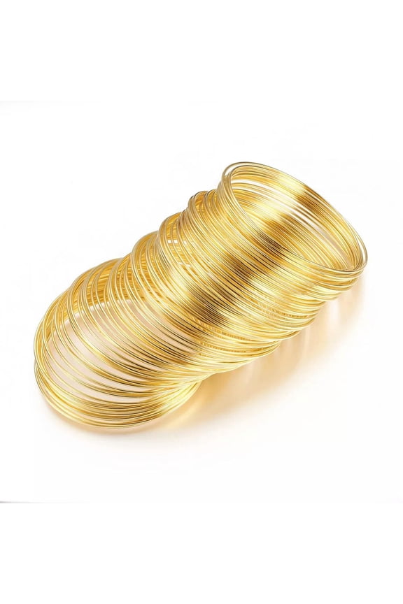 800 Loops Memory Beading Steel Wire 5.5cm Diameter for Cuff Bangle Bracelet