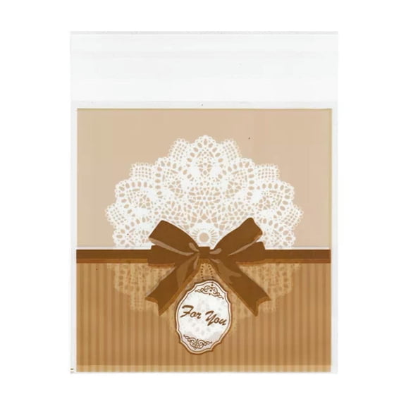 GKNET 90PCS Rectangle Cellophane Bag Mini Candy Cookie Gift Package 12.8x9.9cm
