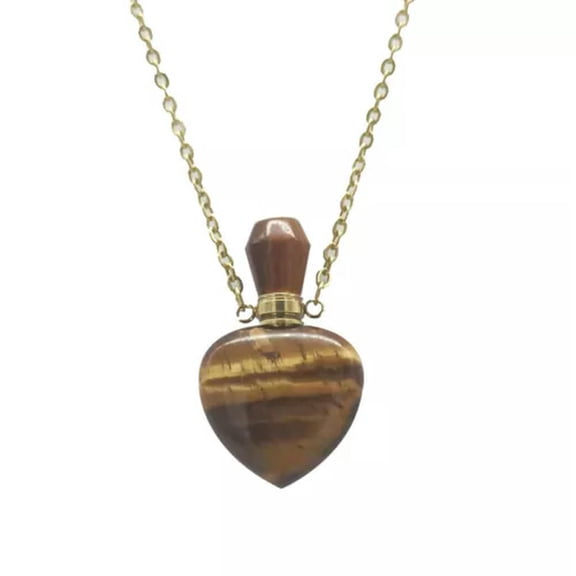 GKNET AAA Natural Quartz Crystal Point Stone Pendant Energy Healing Necklace Amulet US-5# Tiger Eye Quartz