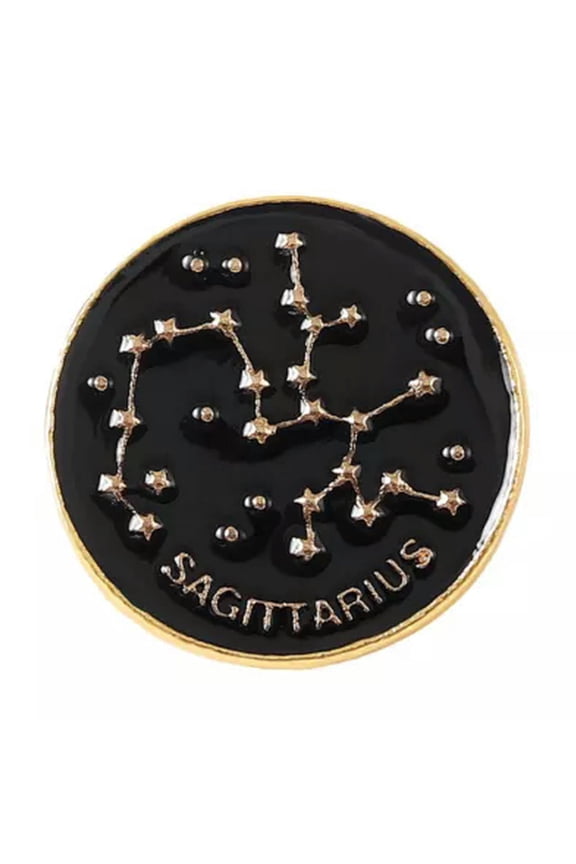 Aries Scorpio Gemini Brooch Creative 12 constellation brooches Enamel pins-12