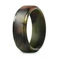 thumbnail image 1 of GKNET Black Silicone Ring Rubber Wedding Band Flexible for Men Workout Male Lifestyle-green-10, 1 of 6