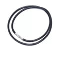 thumbnail image 1 of GKNET Black Wax Leather Cord Stainless Steel Rotary Clasp Necklace Choker Rope Je^ WY4-45cm-/-1mm, 1 of 9