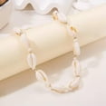 thumbnail image 1 of GKNET Boho Natural Sea Shell Handmade Bracelet Necklace Anklet Set Delicate Jewelry Women Gift-7.White White Necklace, 1 of 9