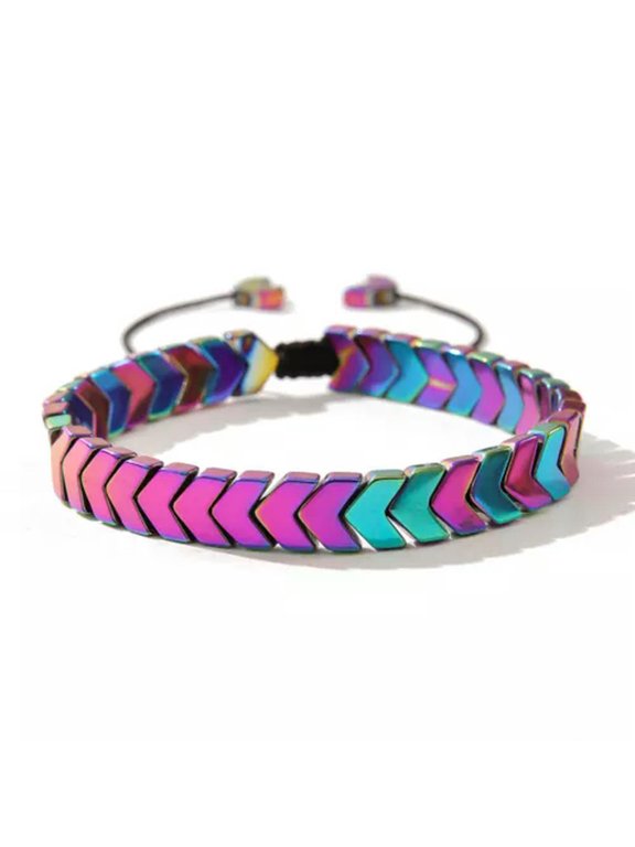 Braided Delicate Jewelry Creative Arrow Adjustable Hematite Bracelet Men's Bracelet Charm-multicolor
