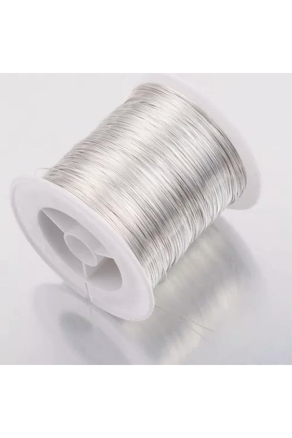 Brass Copper Wires 0.3/0.4/0.5/0.6/0.8/1.0 MM Width Handmade DIY Delicate Jewelry Making-0.5mm-9Meters-Silver color