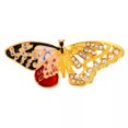 thumbnail image 1 of GKNET Butterfly Animal Crystal Rhinestone Brooch Pins Women Delicate Jewelry Gift Bouquet P_tu-Yellow, 1 of 9
