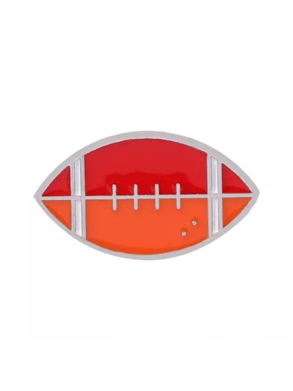 Cartoon Chemistry Enamel Brooch SPORTS Math Lapel Pin Collar Acrylic Metal Clip+-sports Serie Rugby
