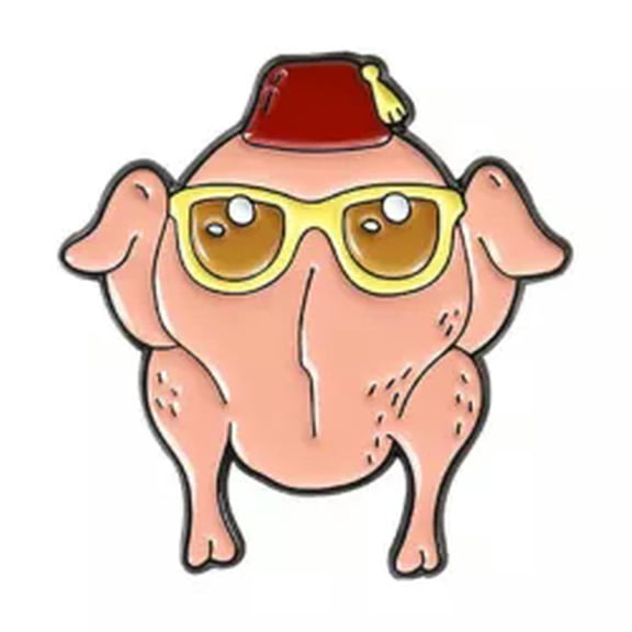 GKNET Cartoon Cute Lobster Sofa Style Letter Brooch Fashion Enamel Pin Backpack Badge-2