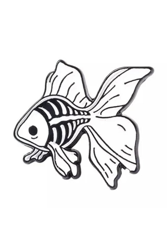 Cartoon Enamel Lapel Collar Pin Corsage Brooch Breastpin Delicate Jewelry 194 Style CUTE*-Gothic Skull #3