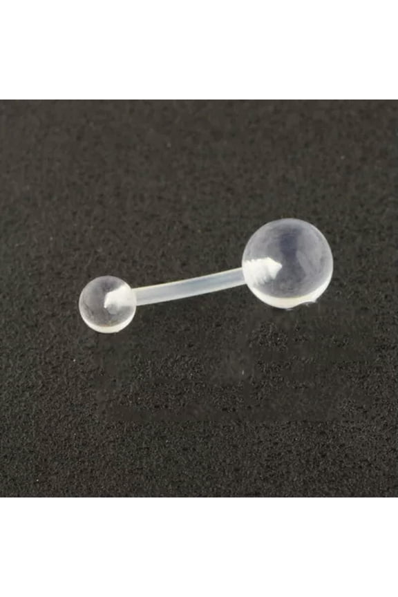 Clear Acrylic Belly Button Nose Ring Lip Eyebrow Retainer Stud Earring Piercing-2